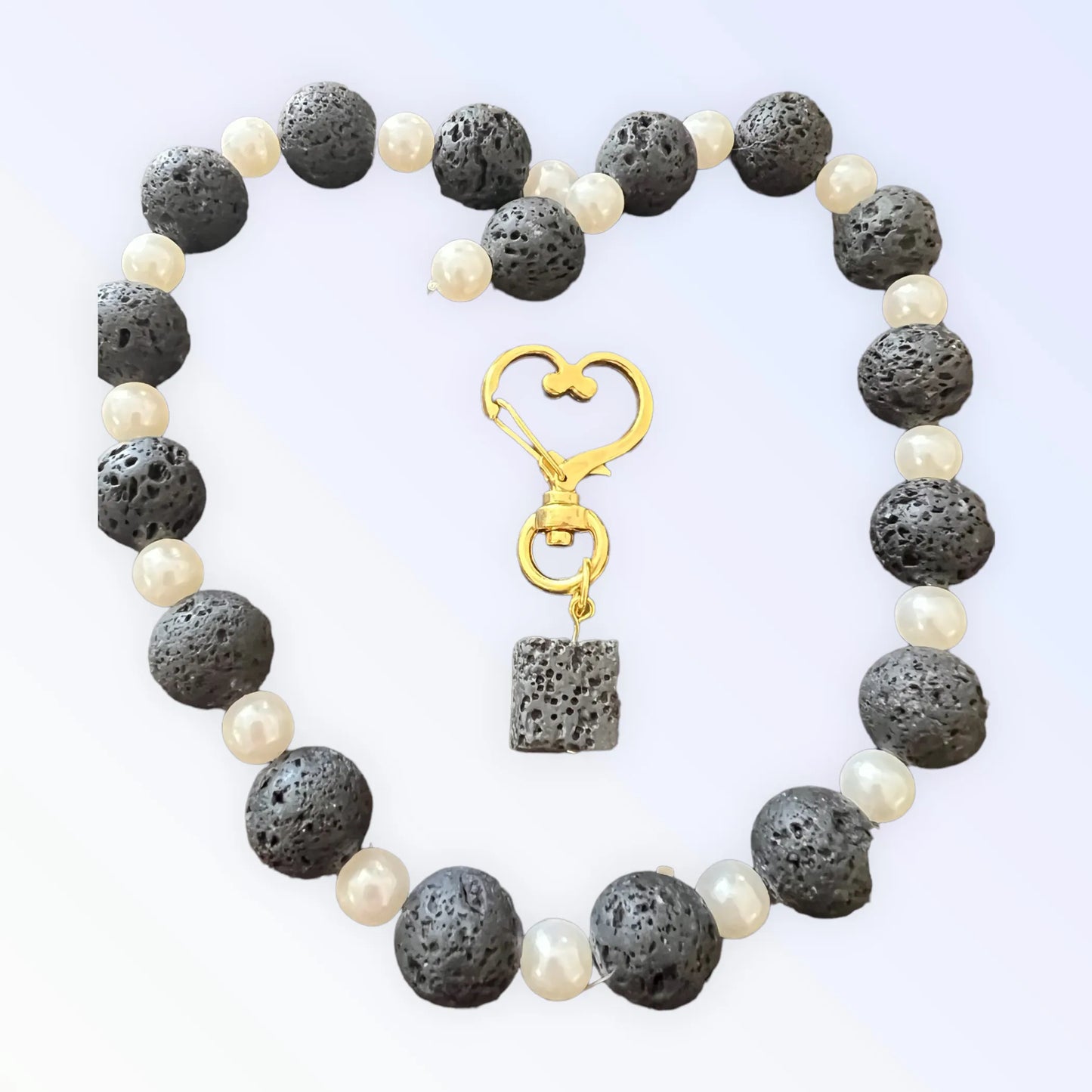 The Black Volcanic Diffuser Collar Charm - Your Pet Connection