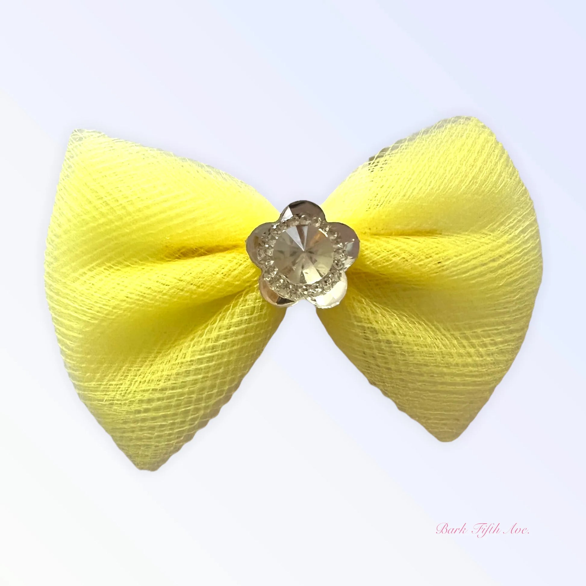 Tulle & Crystal Flower Barette - Your Pet Connection