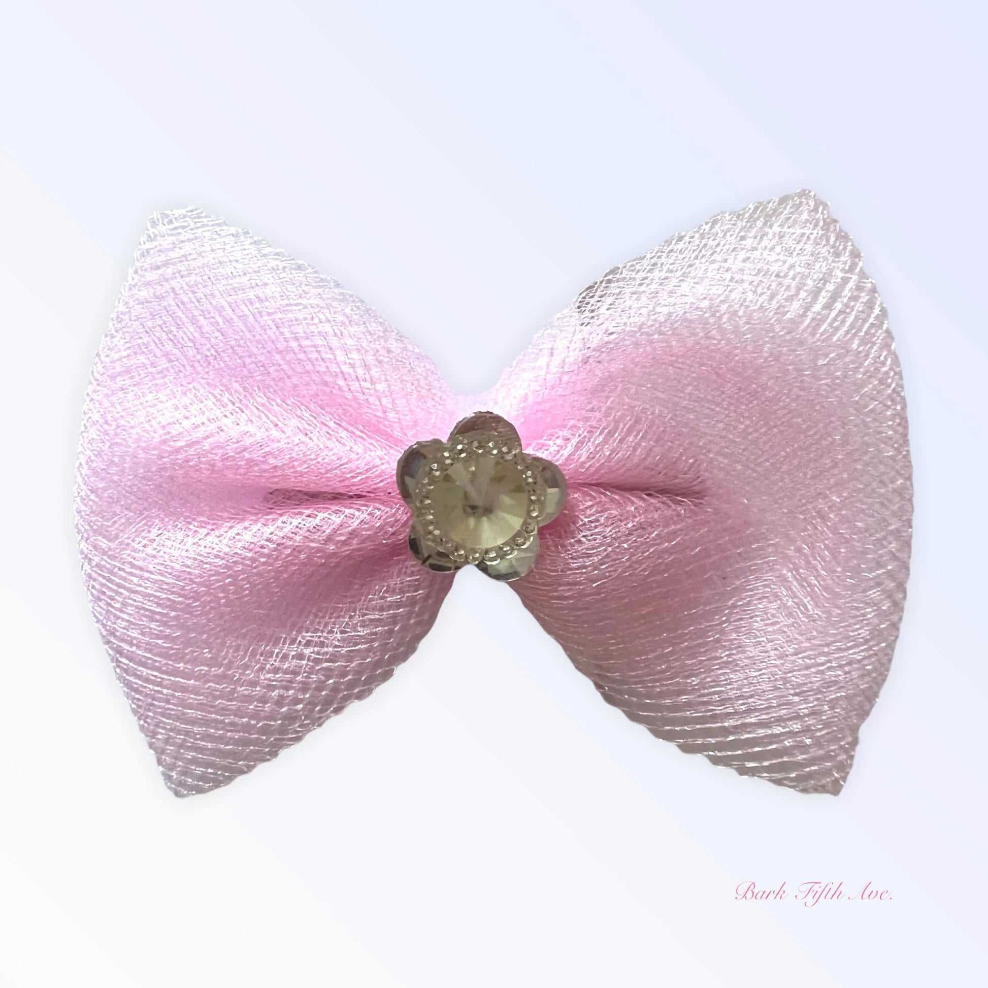 Tulle & Crystal Flower Barette - Your Pet Connection