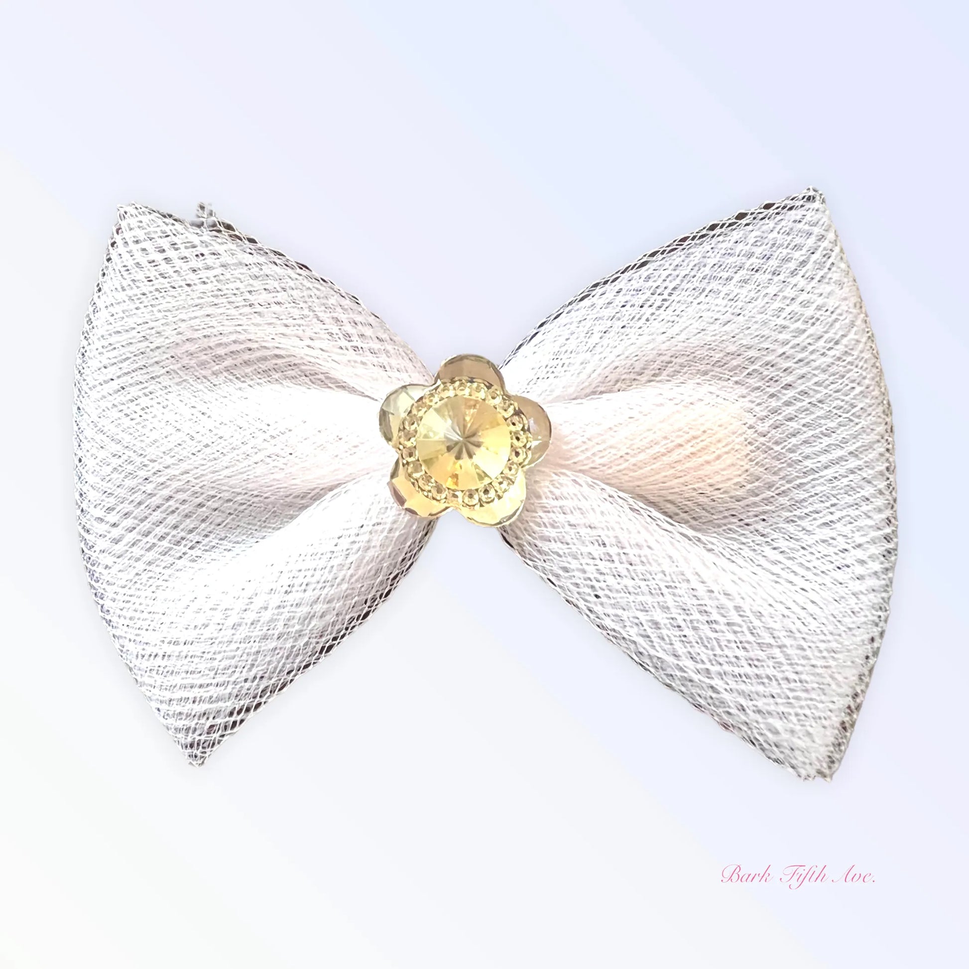 Tulle & Crystal Flower Barette - Your Pet Connection