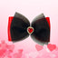 Bark Fifth Avenue Rhinestone Heart Tulle Barrette 100mm