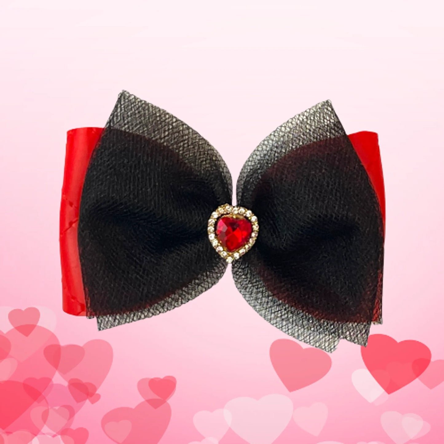 Tulle Heart Dog Hair Barrette - Your Pet Connection