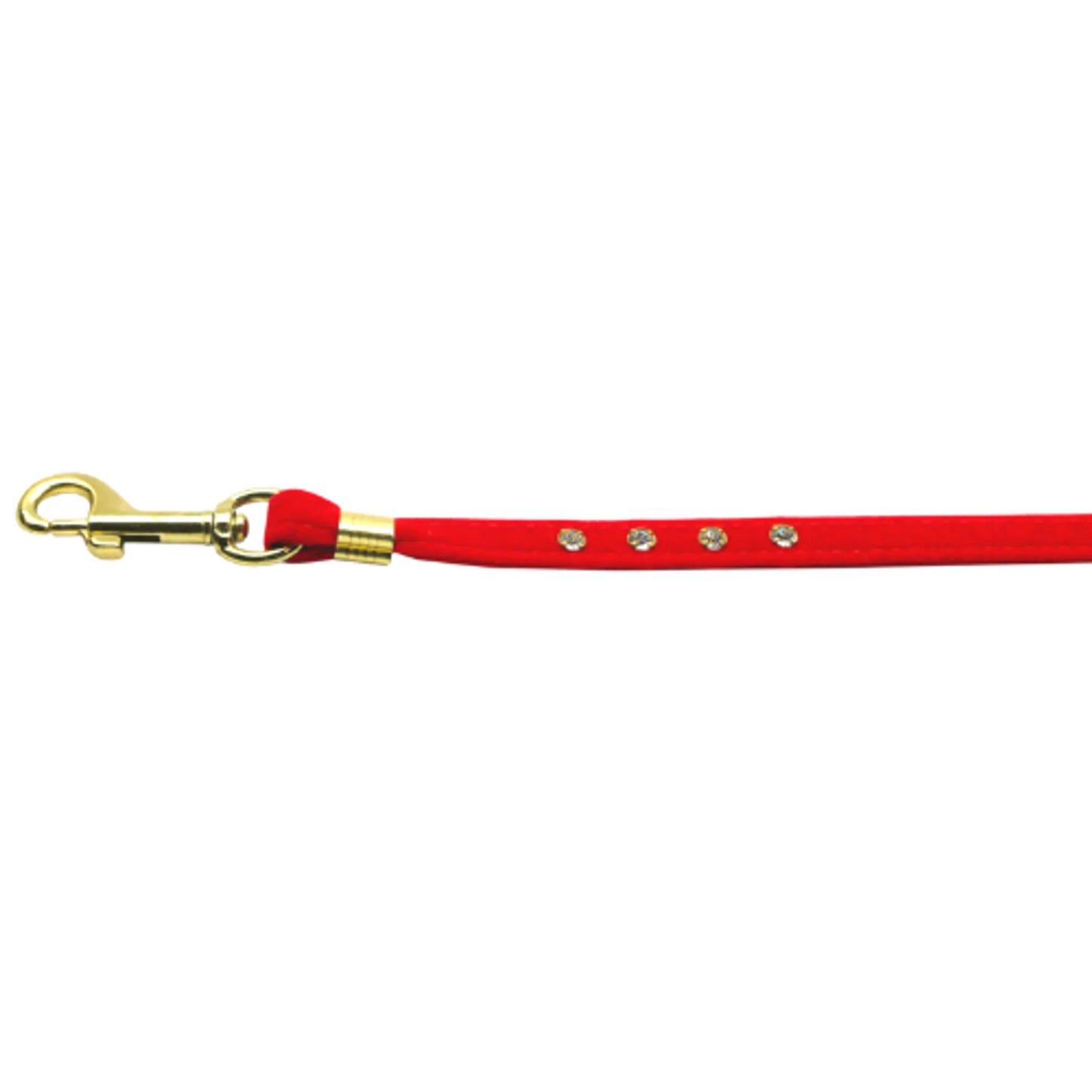 Bark Fifth Avenue Velvet Rhinestone Dog Leash 120cm