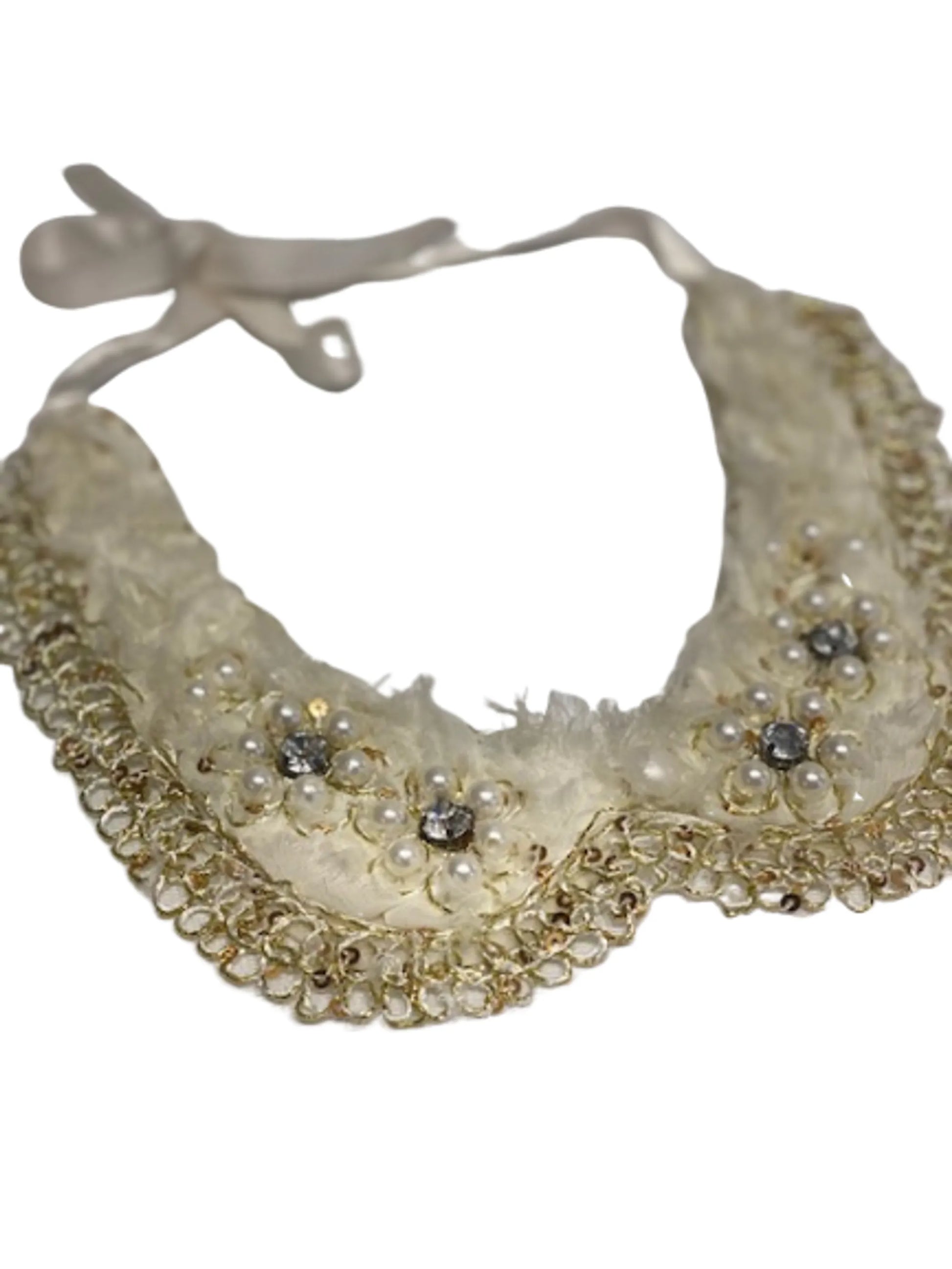 VINTAGE PEARL FLOWER NECKLACE - Your Pet Connection