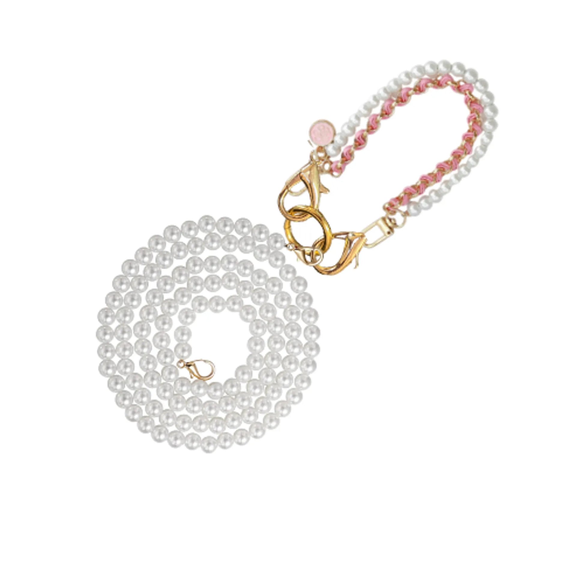 Double Layer Pearl & Chain Lead - Your Pet Connection