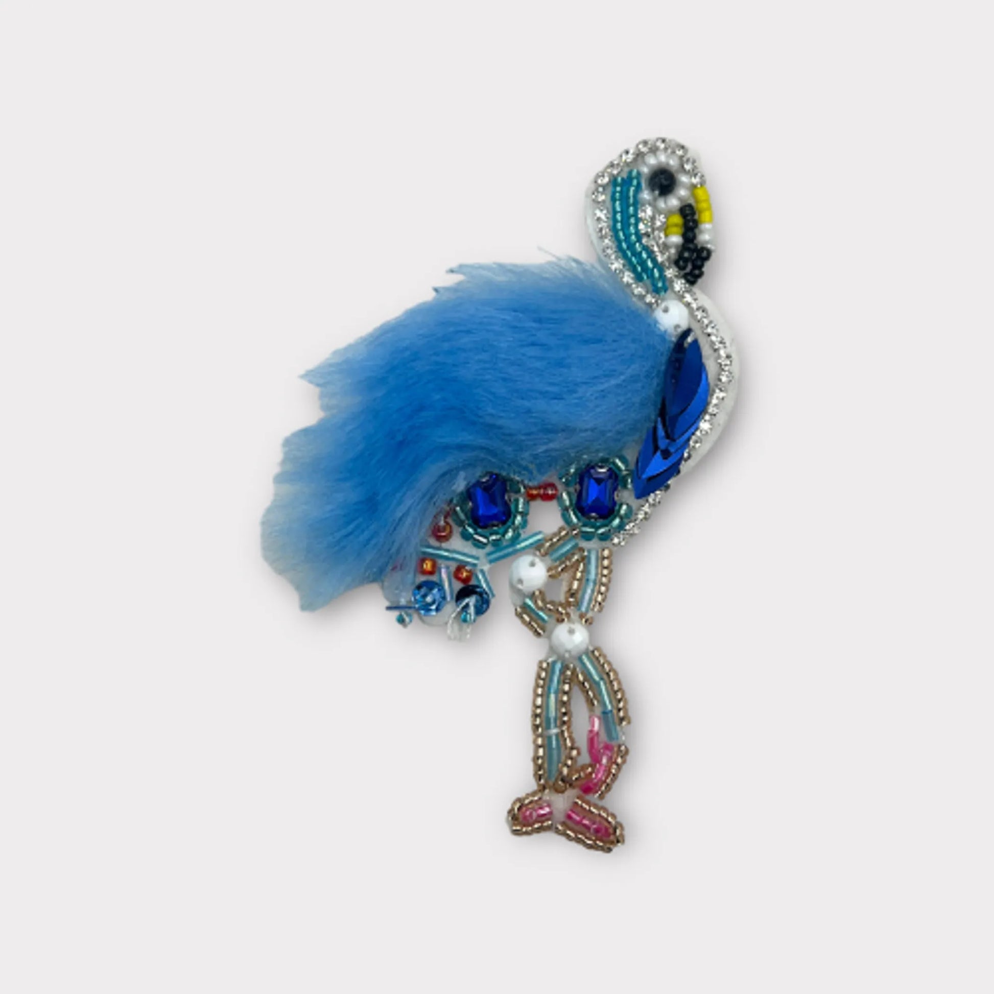 Beaded Fur and Rhinestone Flamingo- Dog Shirt - Your Pet Connection