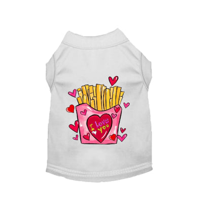 French Fries are My Valentine Dog  - Pack Of: 1 - Your Pet Connection