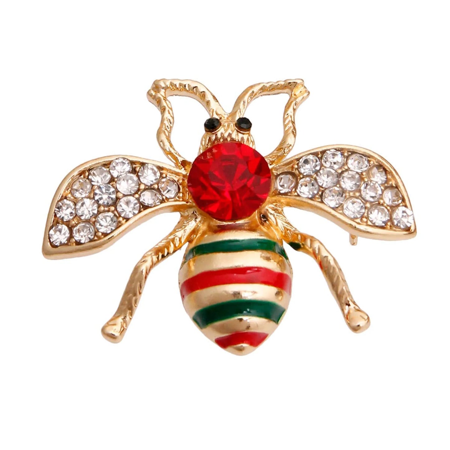 GG Red Crystal Bee Brooch - Your Pet Connection