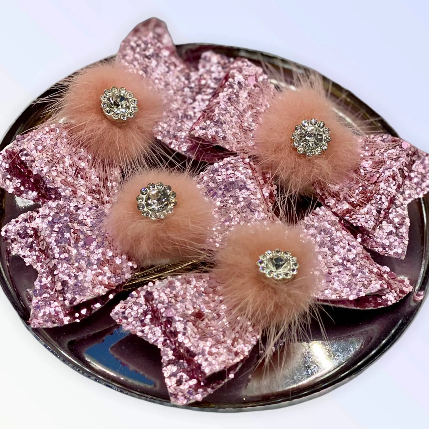 Glamoratzzi Pom Pom Hair Barrettes - Your Pet Connection