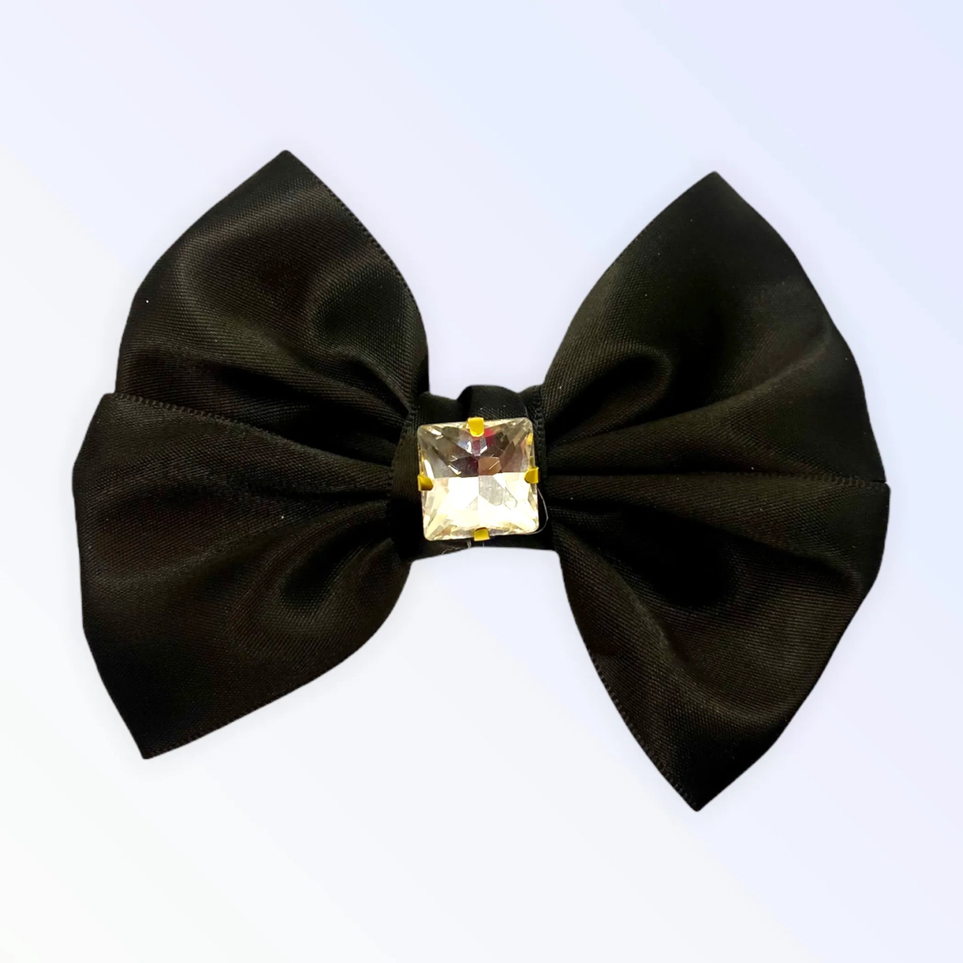 Glass Diamond Rhinestone Bow- Short - Your Pet Connection
