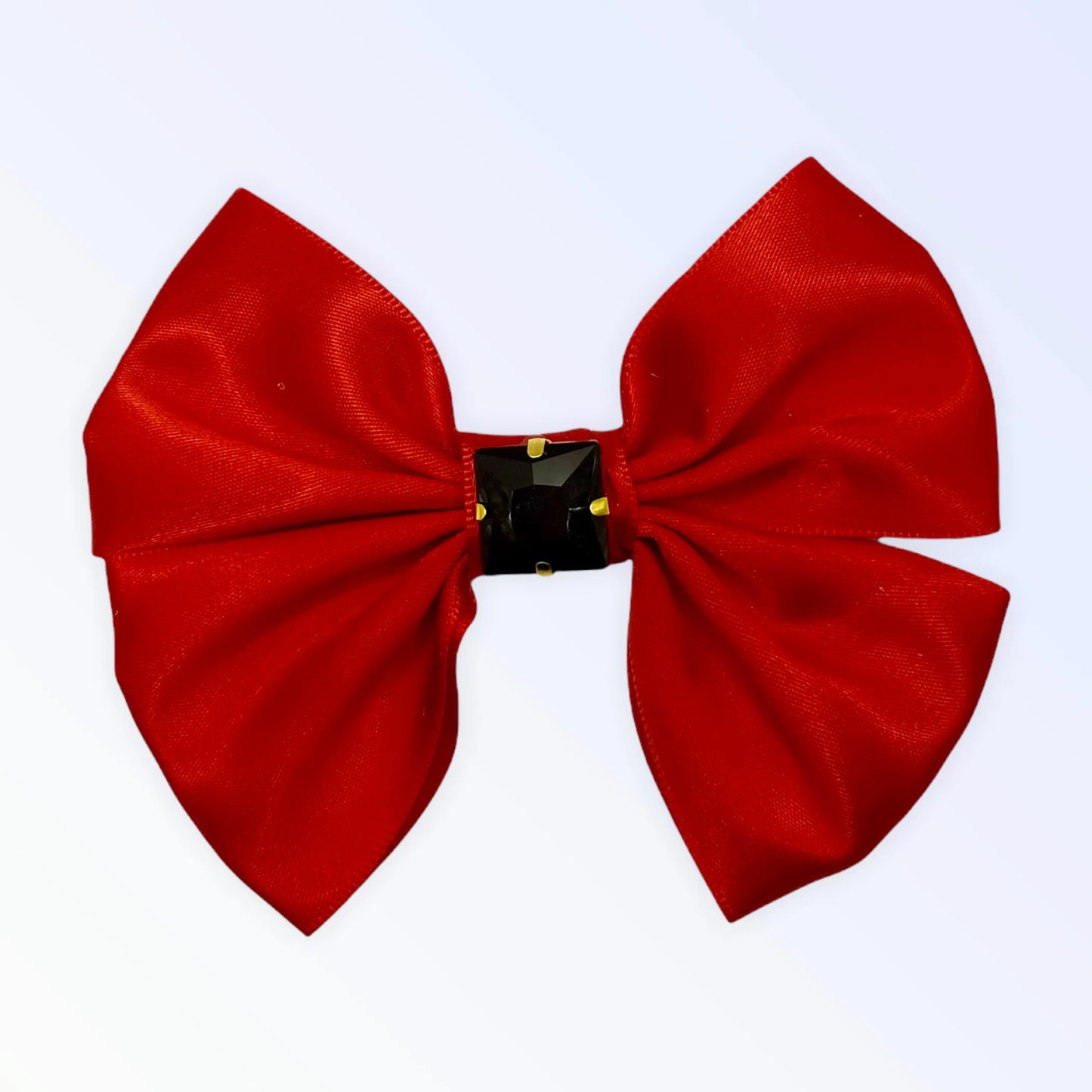 Glass Diamond Rhinestone Bow- Short - Your Pet Connection