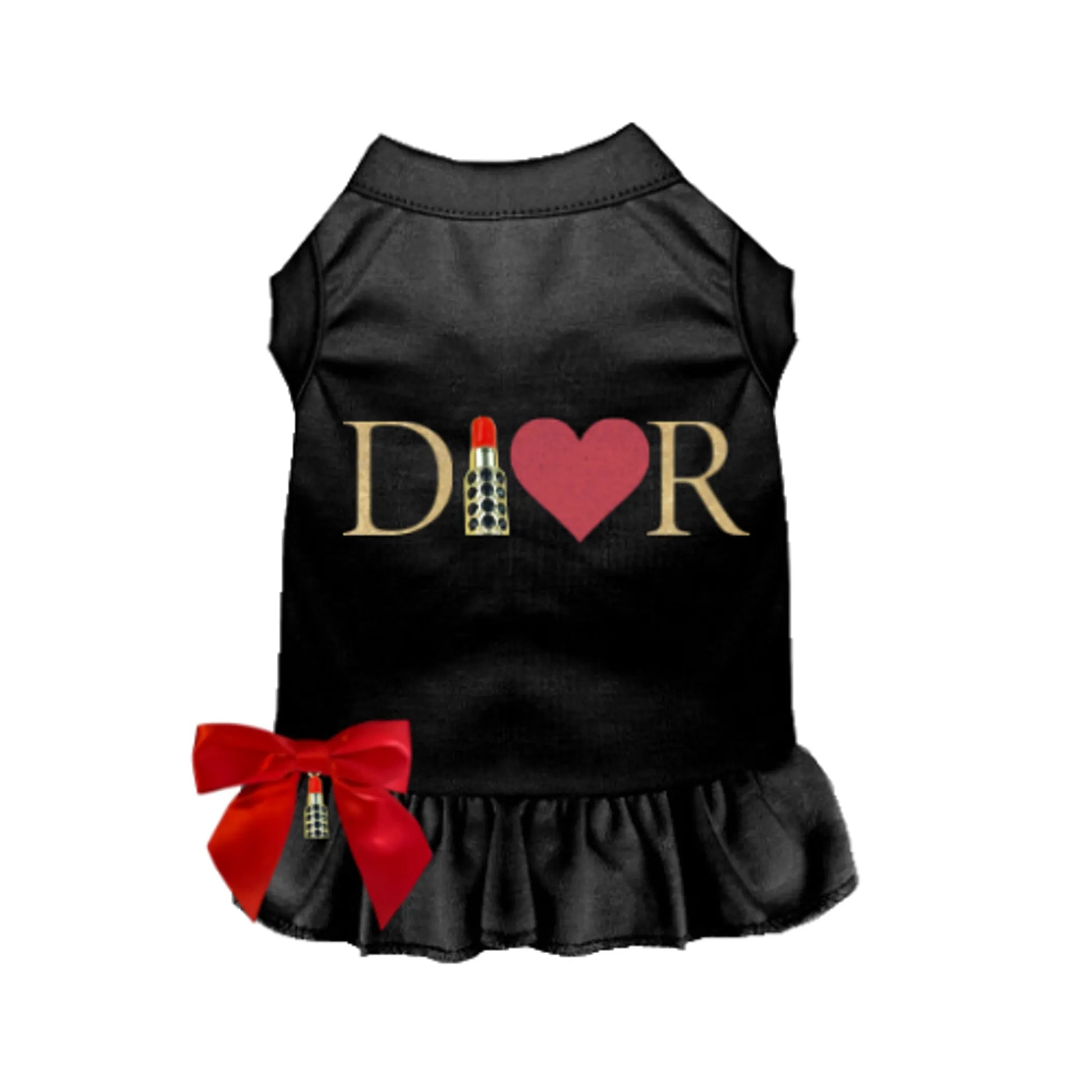 Glitter Dior-able Lipstick Dog Dress - Your Pet Connection