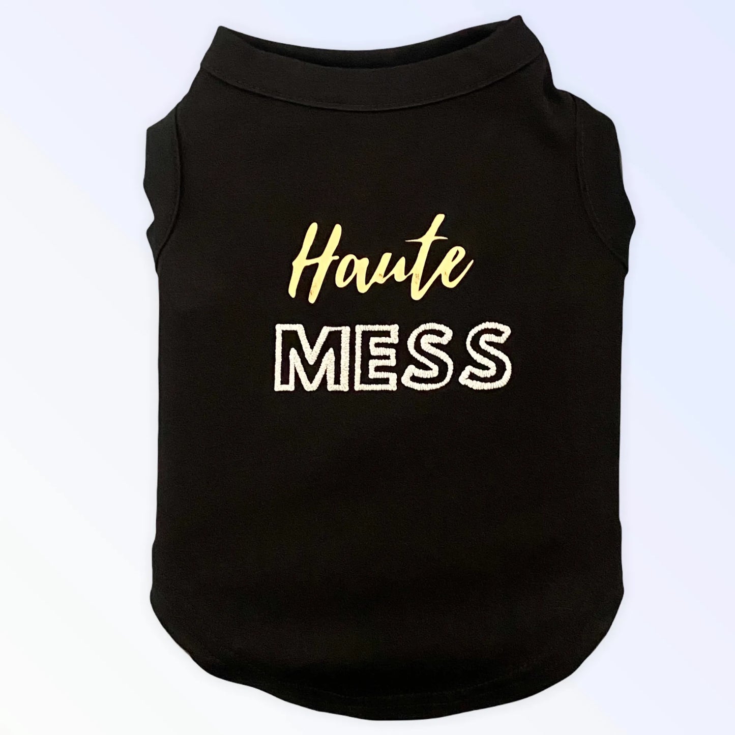 Bark Fifth Avenue Haute Mess Dog Tee Small