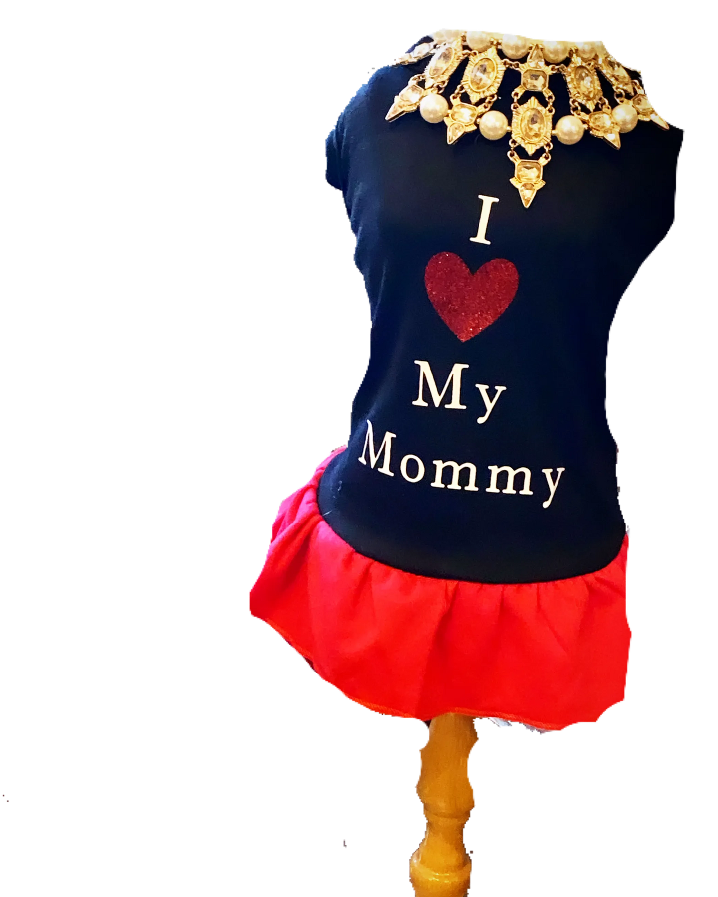 Bark Fifth Avenue 'I Love My Mommy' Dog Dress