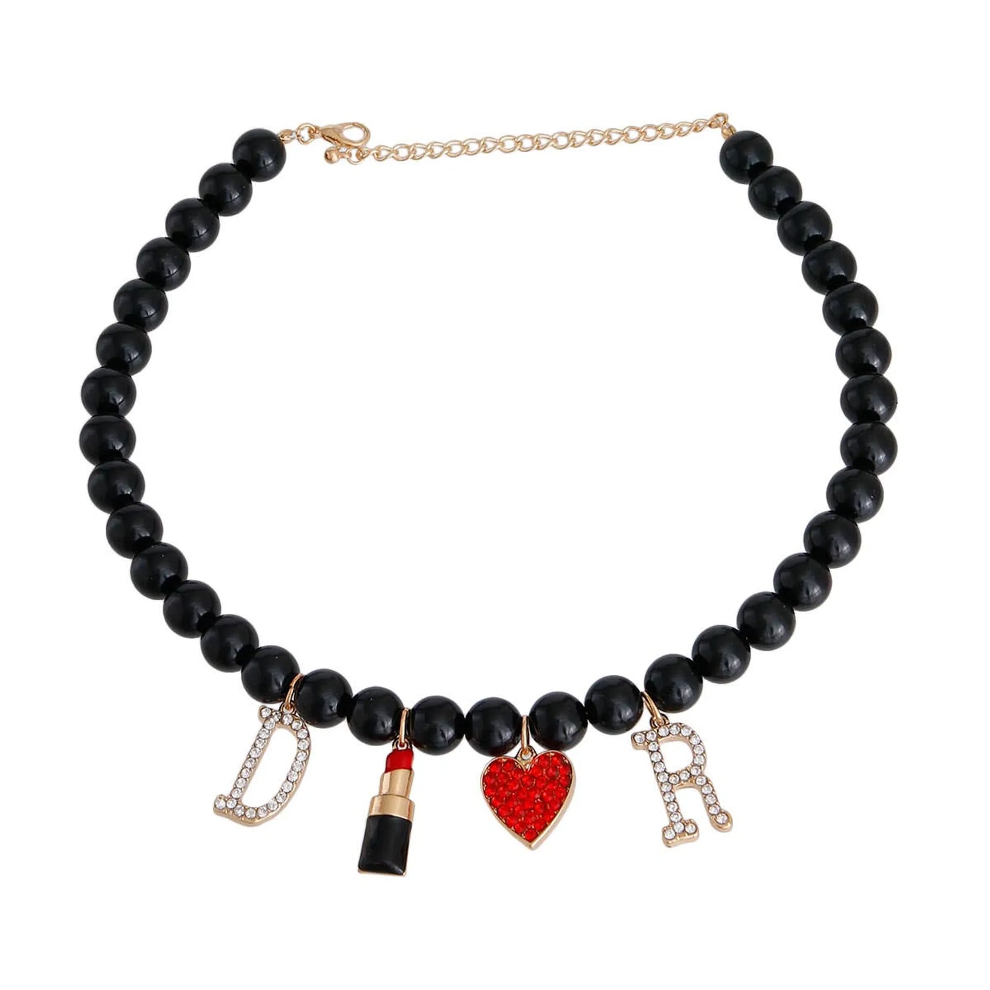 Black Pearl Designer Charm Necklace - Your Pet Connection
