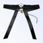Black Vegan Leather Long Bow Necklace - Your Pet Connection