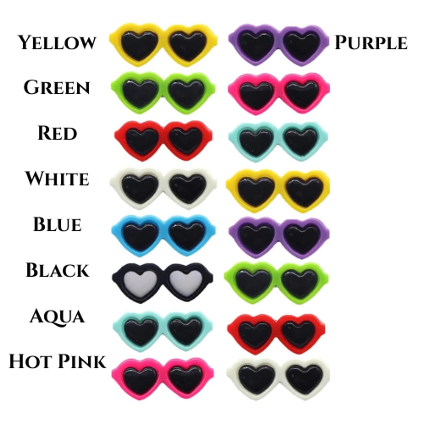 My Heart Shaped Sunnies- Dog Hair Clips - Your Pet Connection
