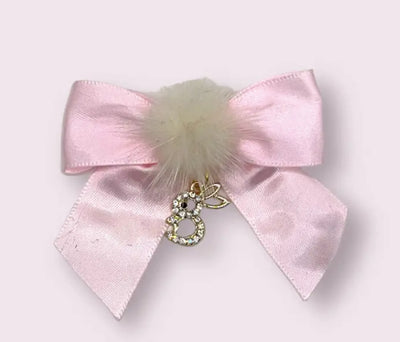 Rhinestone Bunny and Mink Pom Bows - Your Pet Connection