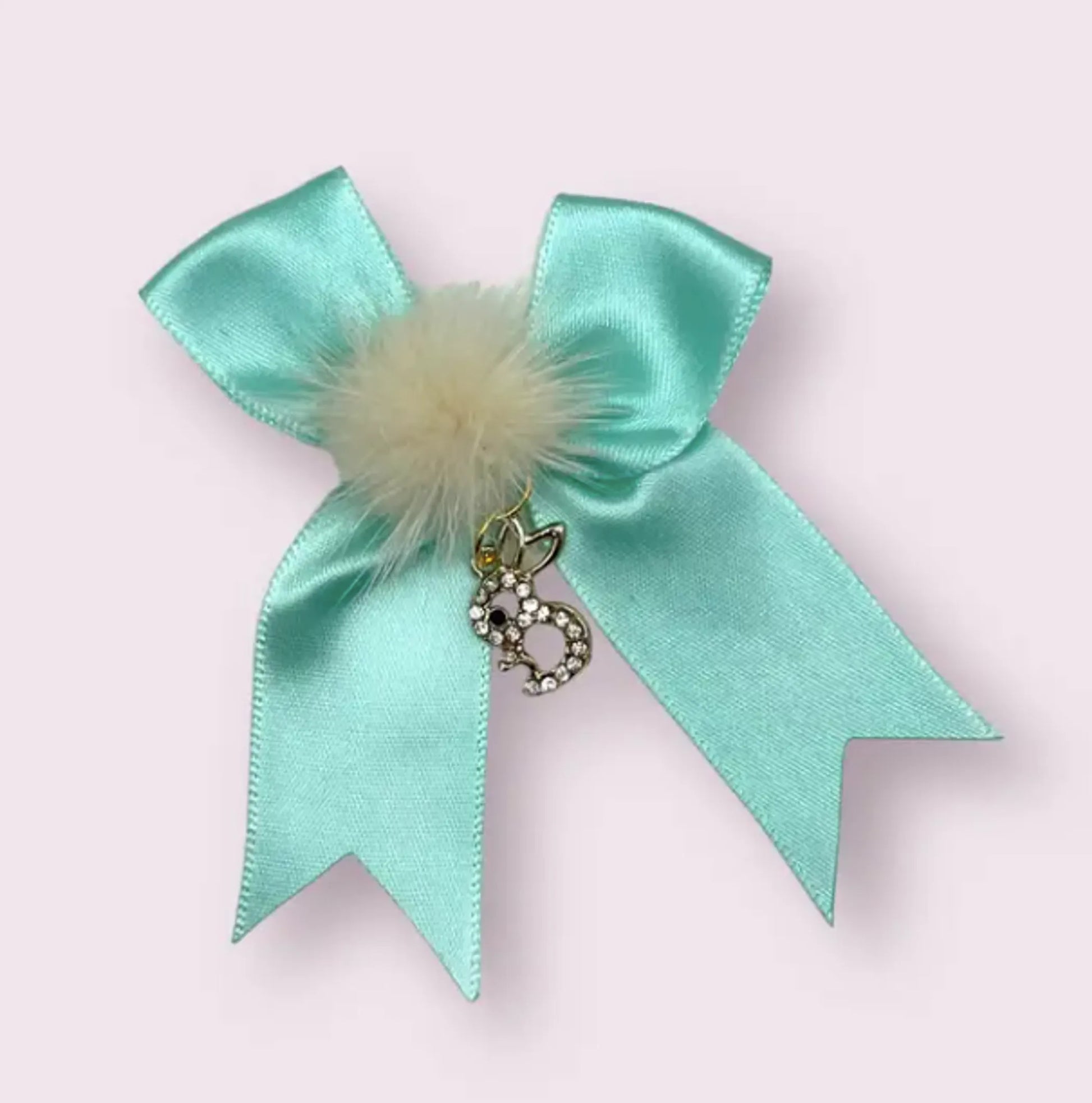 Rhinestone Bunny and Mink Pom Bows - Your Pet Connection