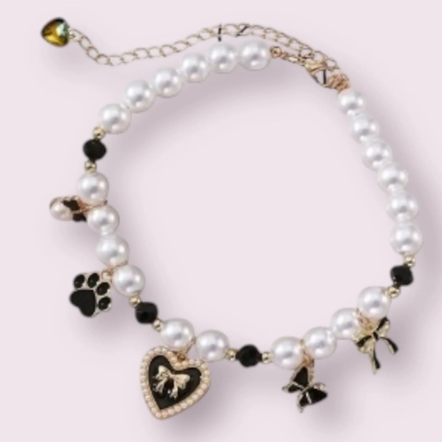 Paws & Pearls Dog Charm Necklace - Your Pet Connection