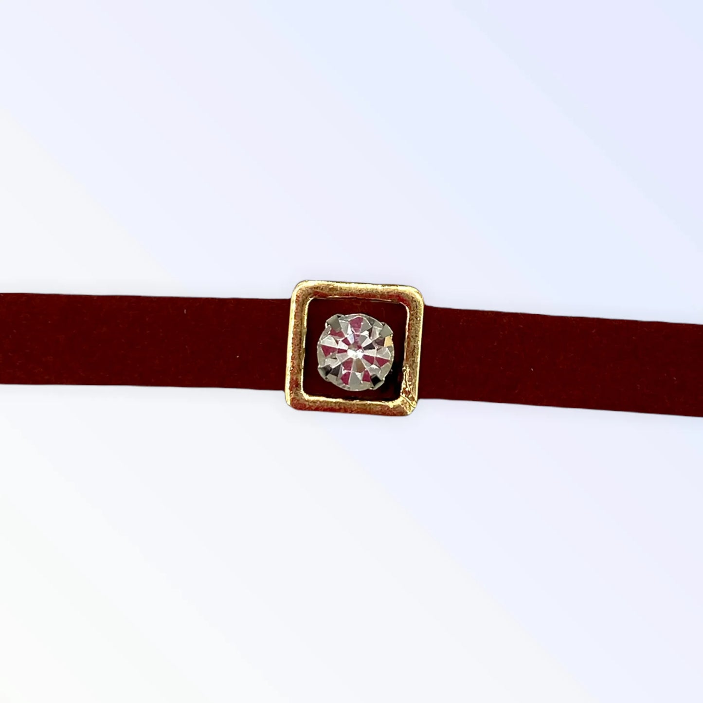 Burgundy Buckle Necklace - Your Pet Connection