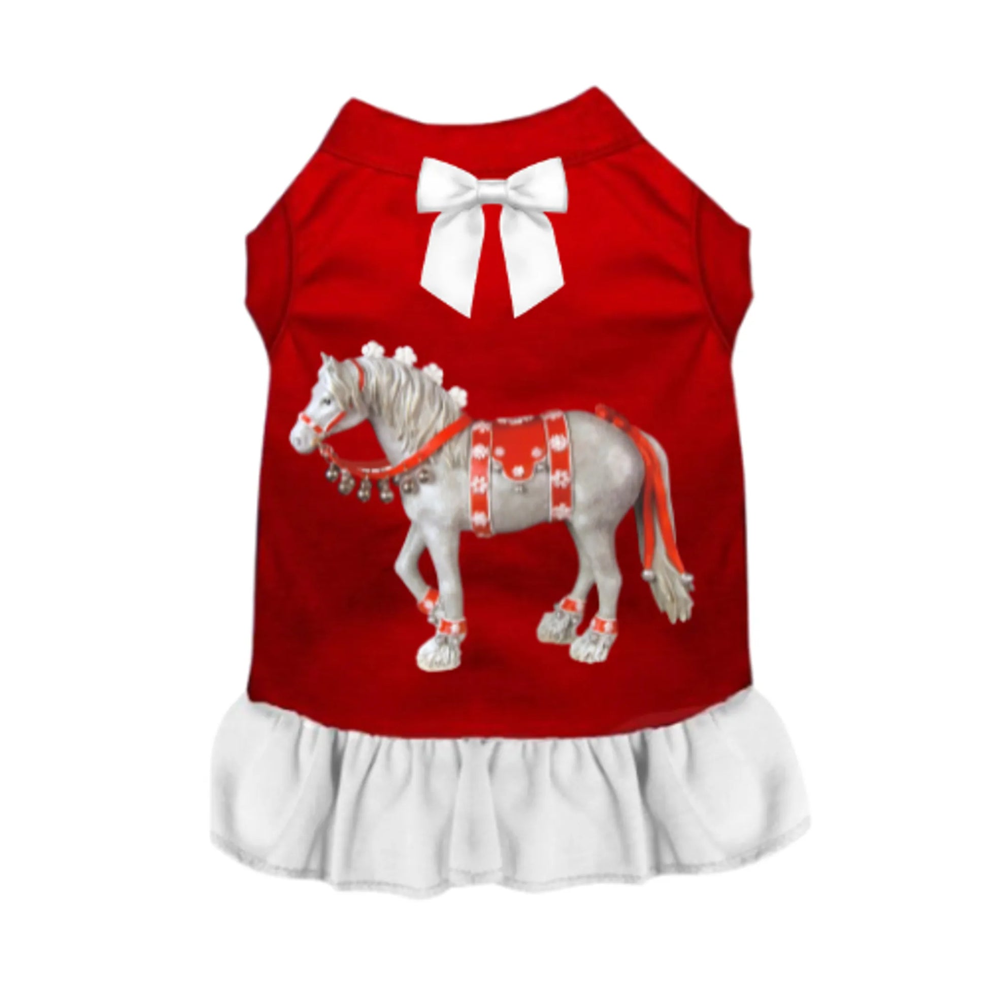 Christmas Horse Dress- Dog Dress - Your Pet Connection