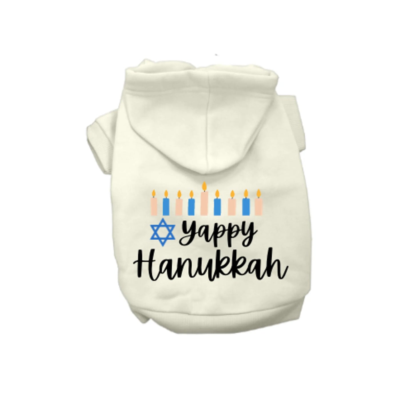 Yappy Hanukkah- Dog Hoodie - Your Pet Connection