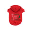 Bark Fifth Avenue Festive Red Hoodie Large Size