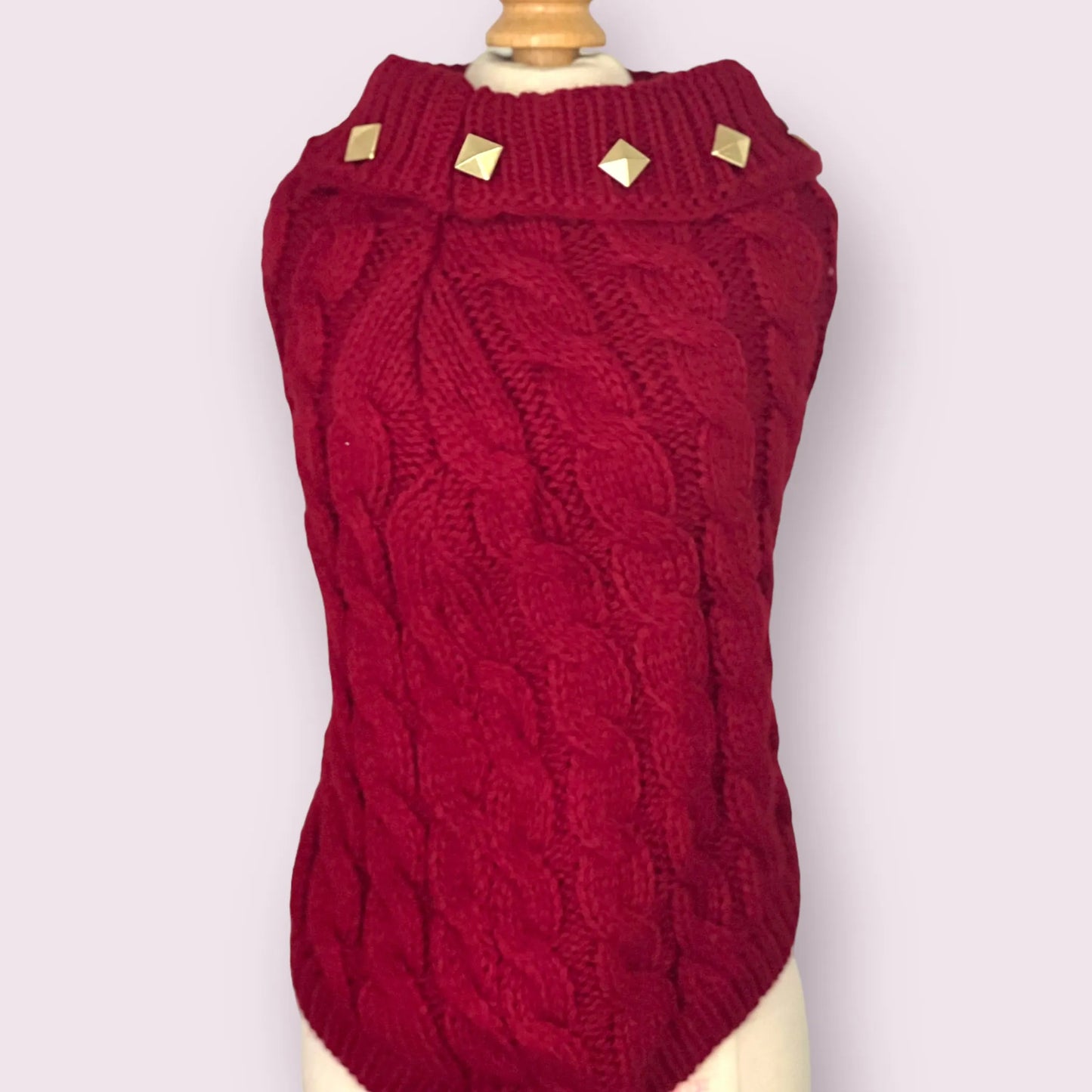 Studded Knit Turtleneck- Dog Sweater - Your Pet Connection