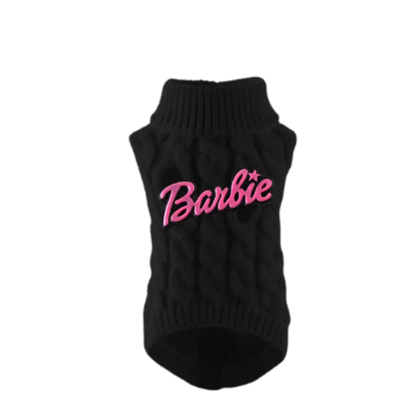 Chic Barbie Knit Turtleneck-Dog Sweater - Your Pet Connection