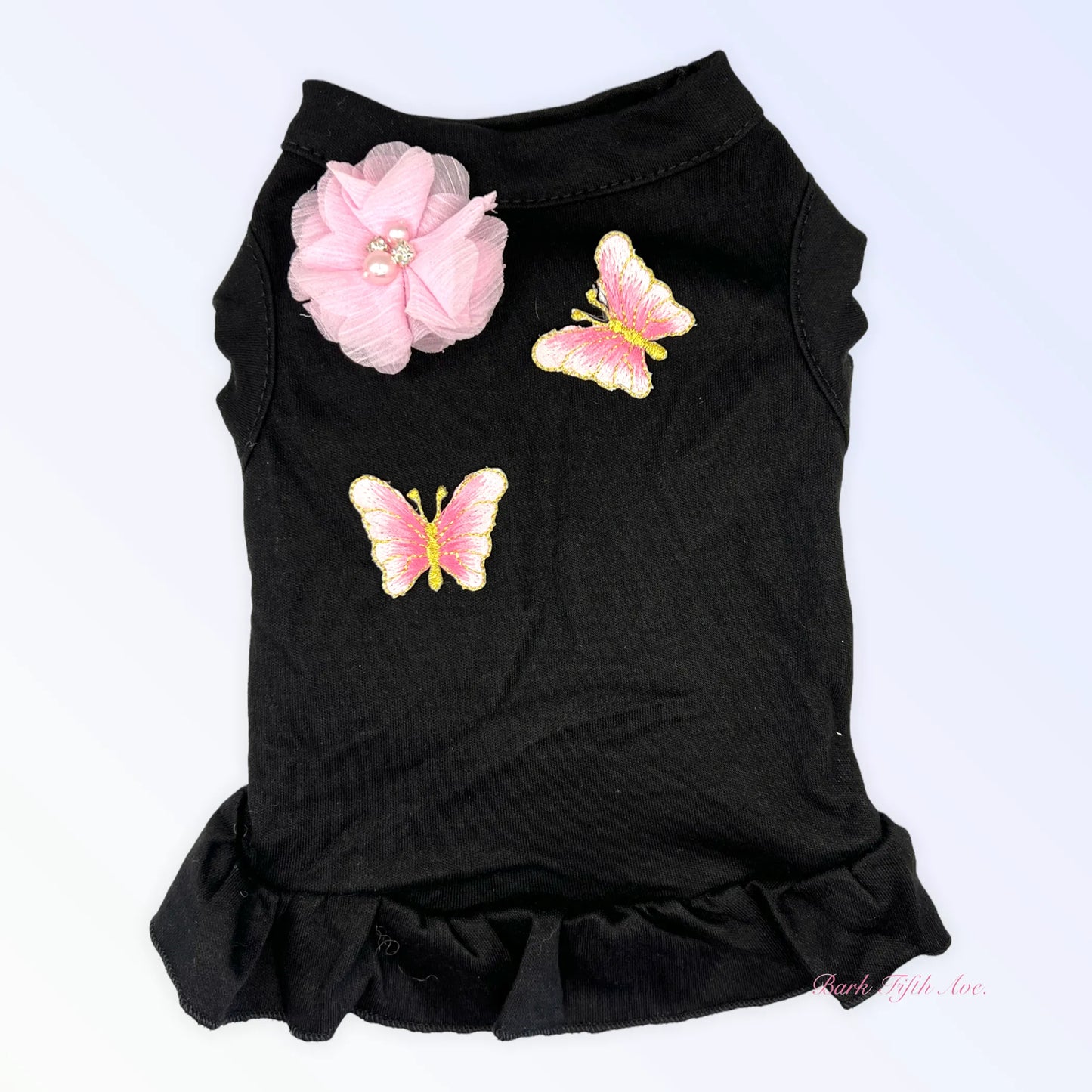 Bark Fifth Avenue Butterfly Chiffon Dog Dress