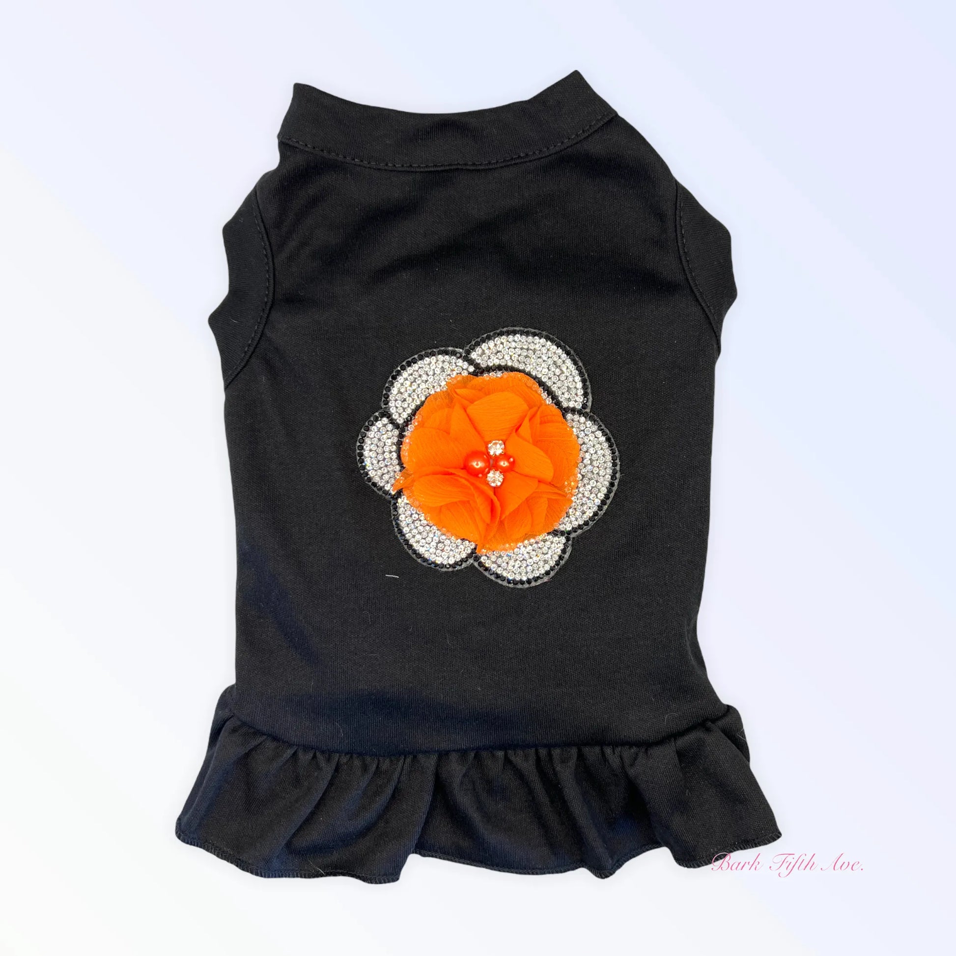 Chiffon and Rhinestone Camellia Dress - Your Pet Connection