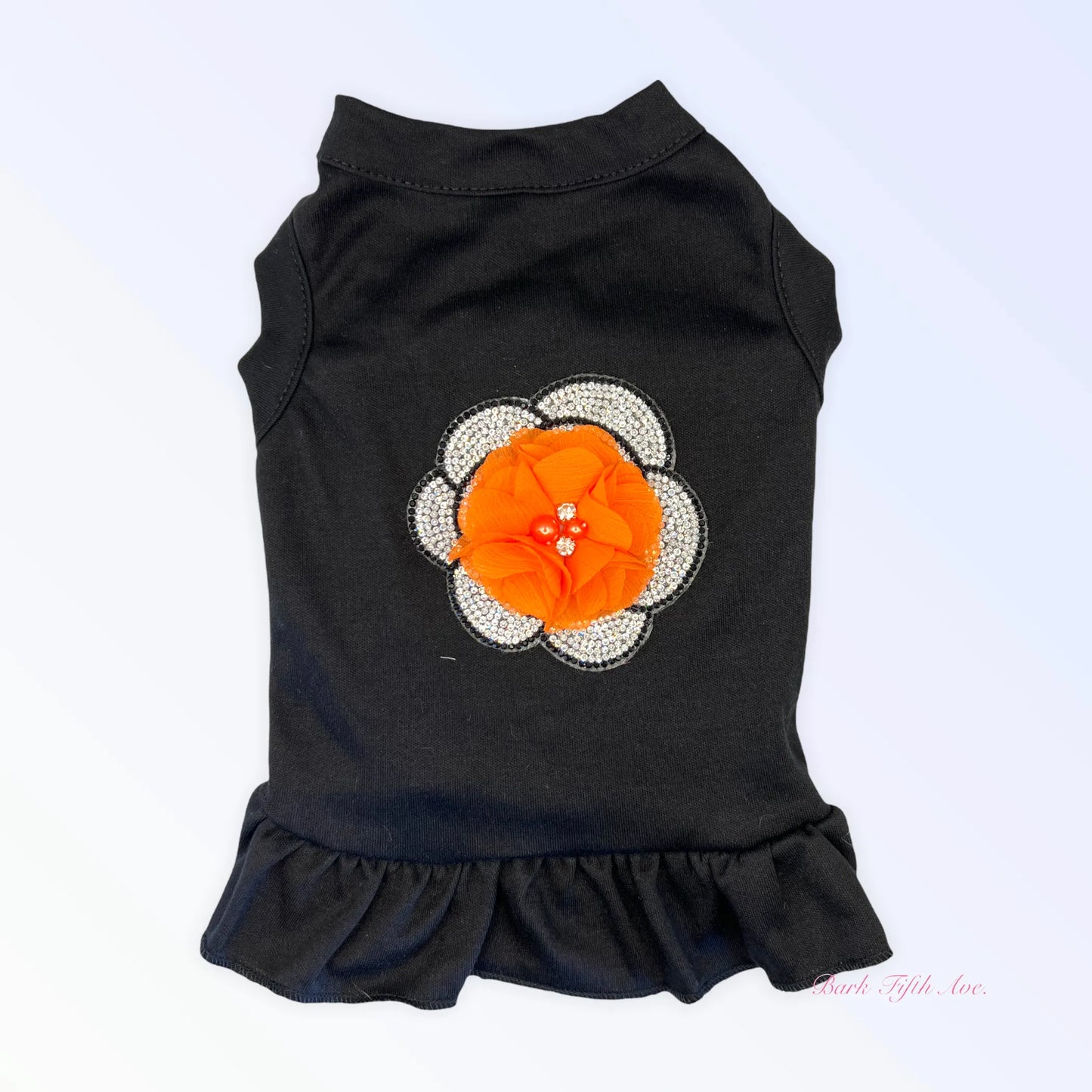 Chiffon and Rhinestone Camellia Dress - Your Pet Connection