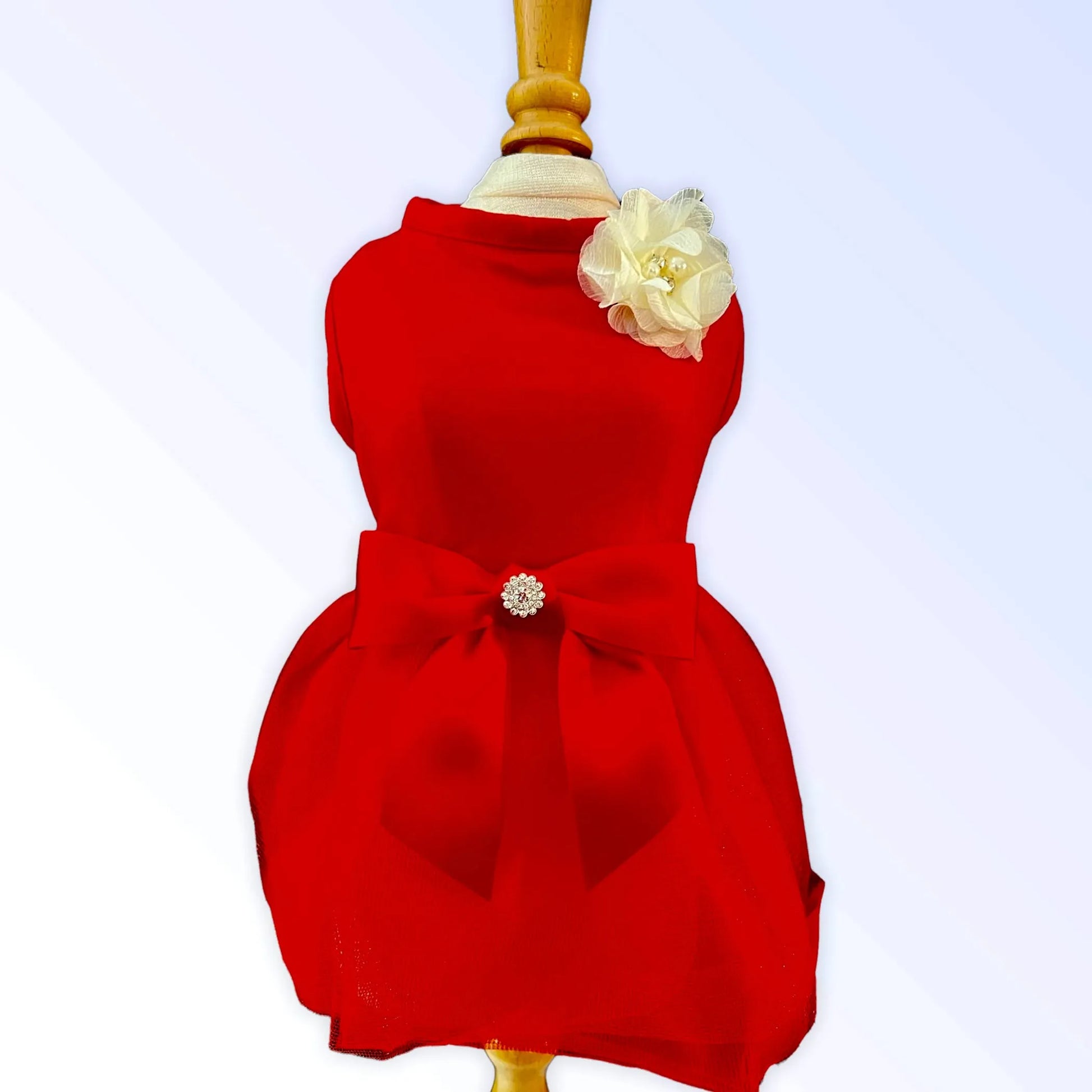 Chiffon Flower Holiday Dress - Your Pet Connection