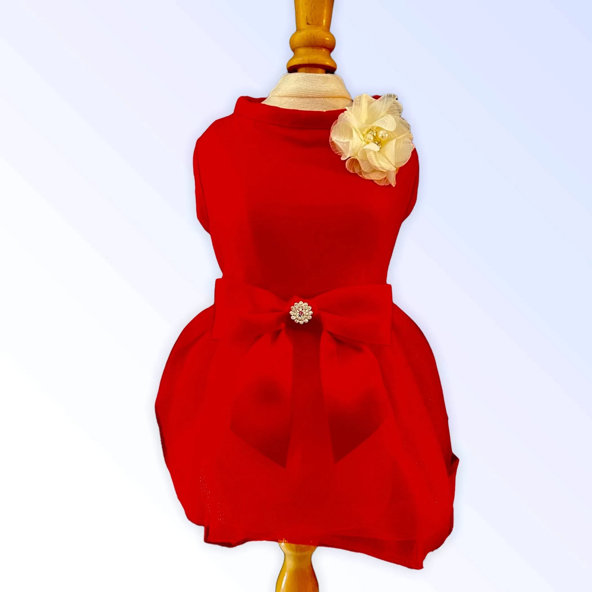 Chiffon Flower Holiday Dress - Your Pet Connection