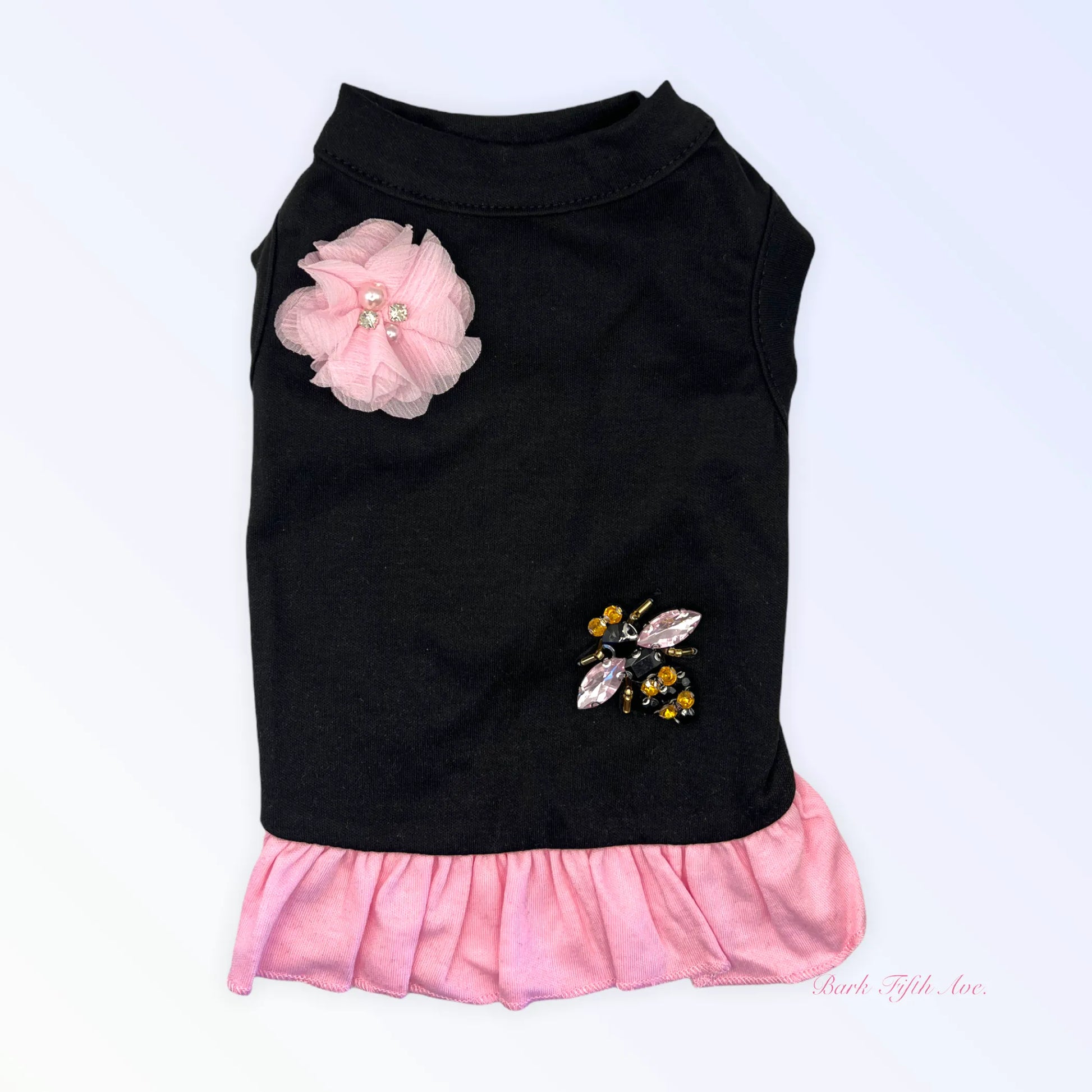 Chiffon Jeweled Bumble Bee Dress - Your Pet Connection