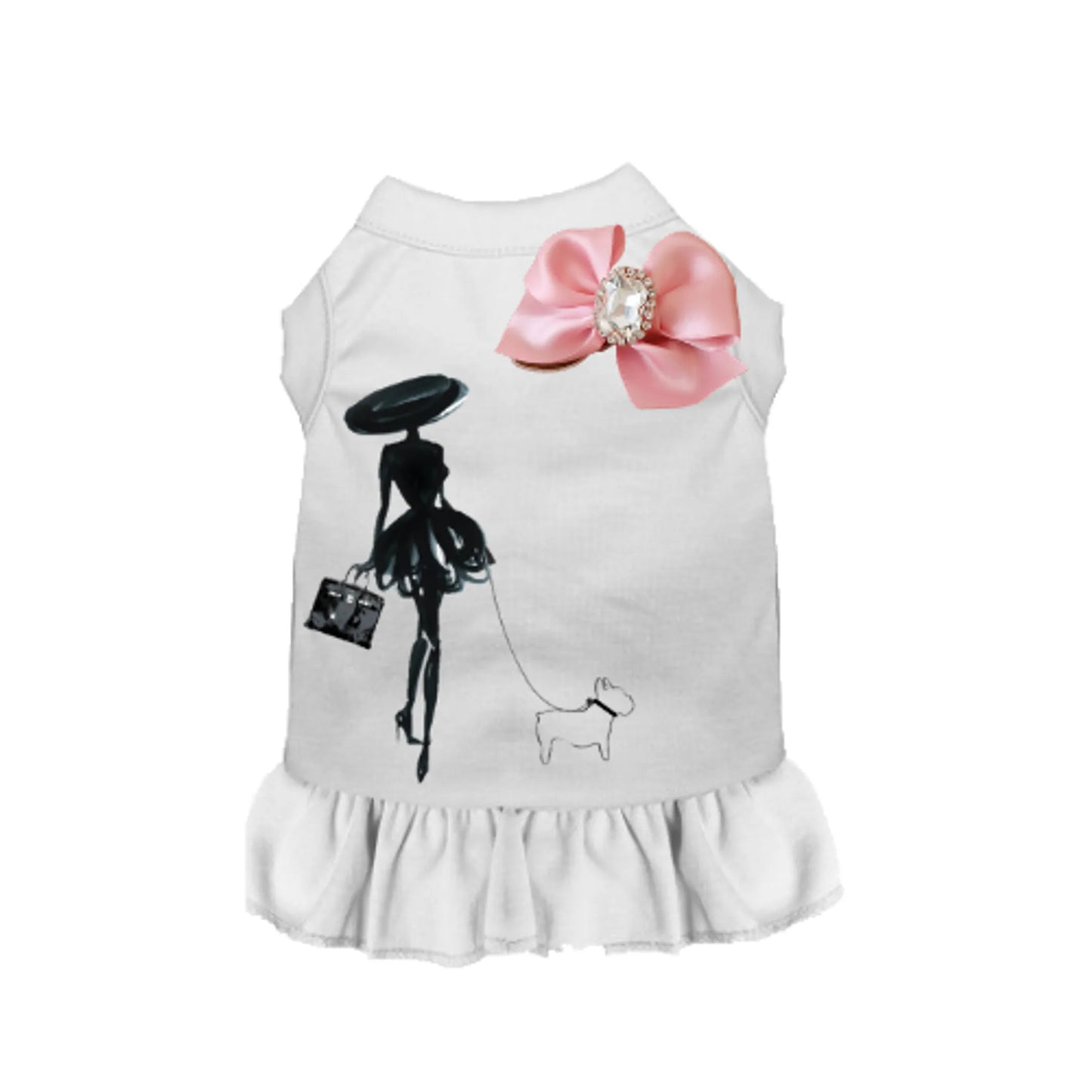 Bark Fifth Avenue Pink Dog Dress Small