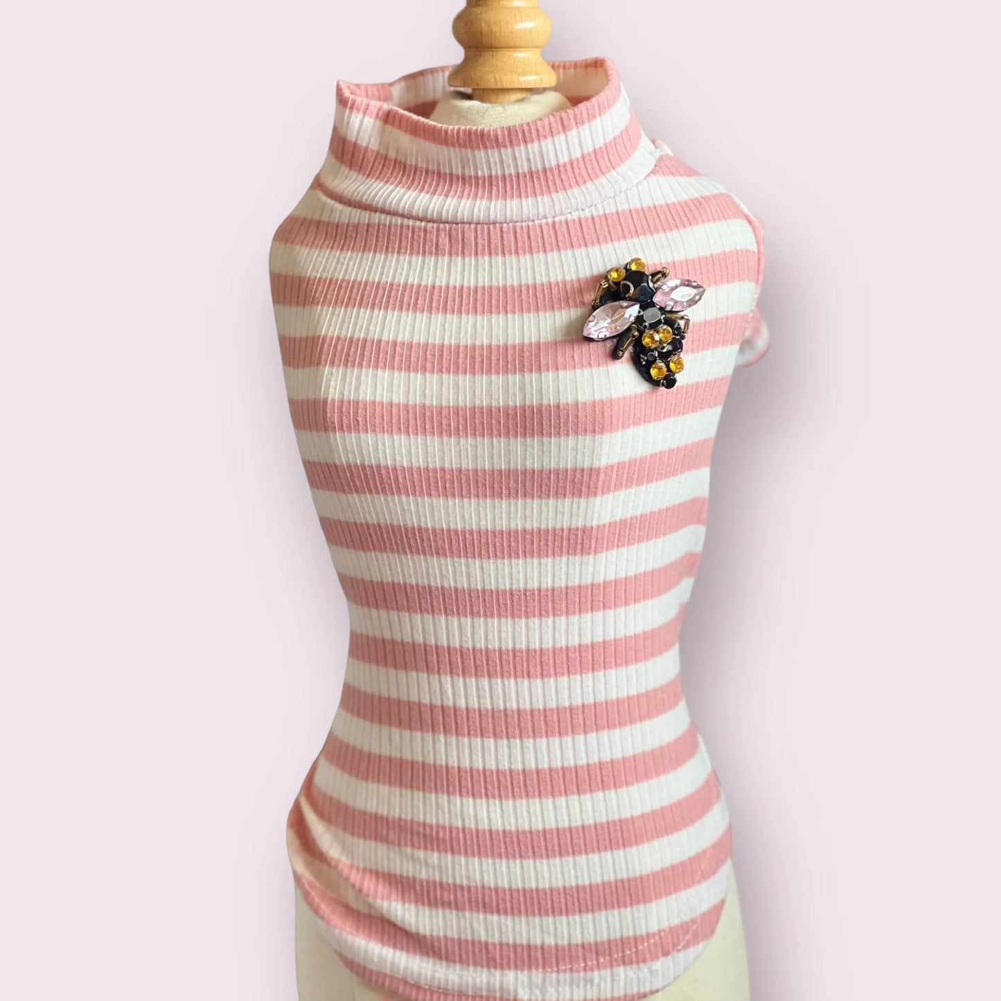 Dazzling Bee Stripe Turtleneck- Dog Sweater - Your Pet Connection