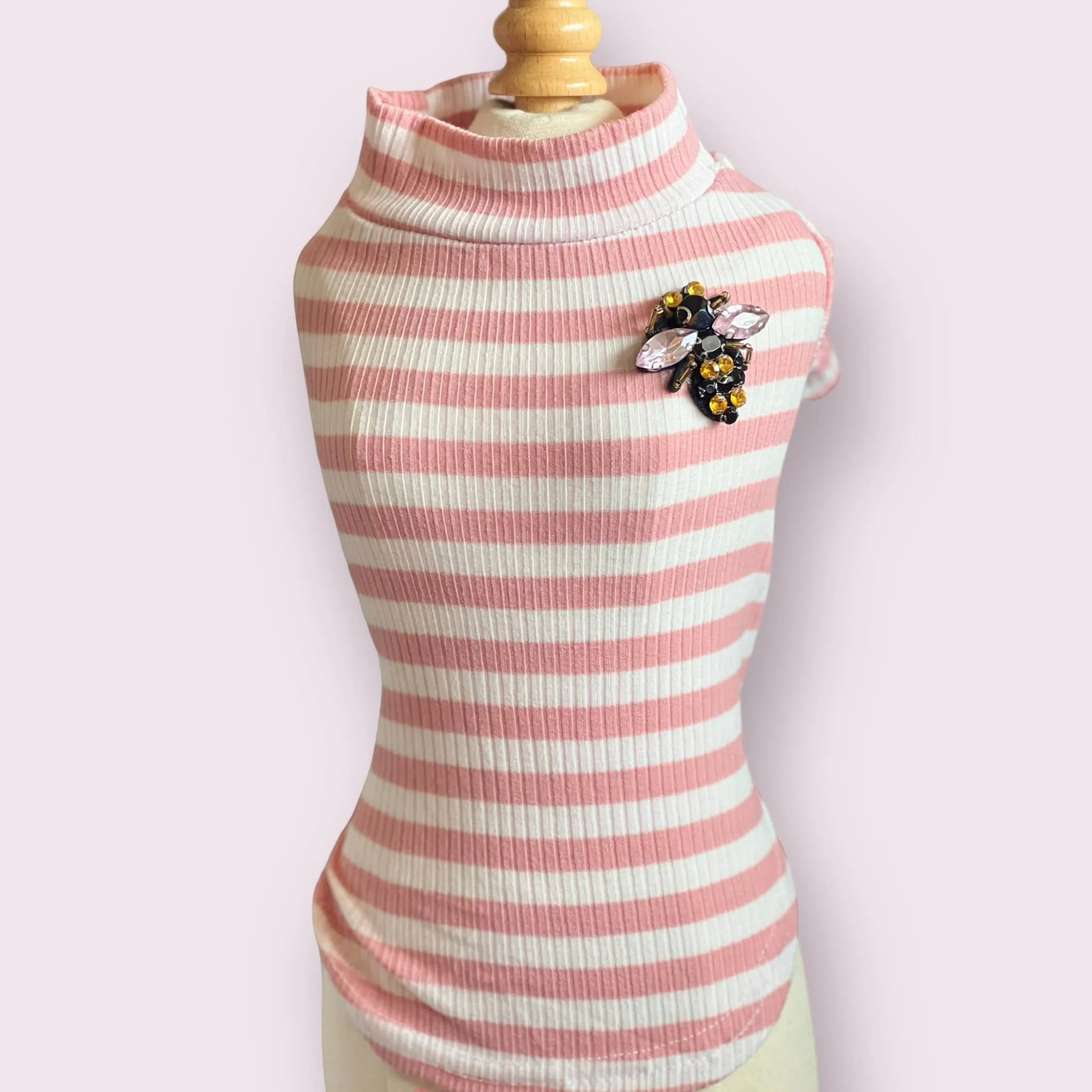Dazzling Bee Stripe Turtleneck- Dog Sweater - Your Pet Connection