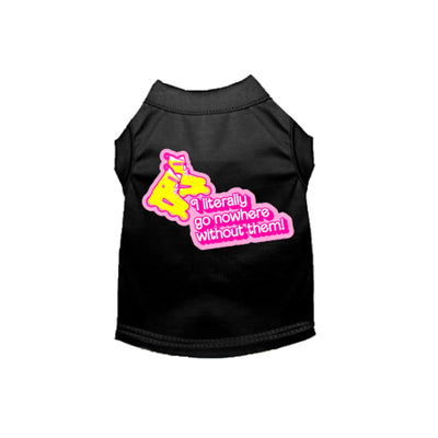 Nowhere Without My Skates- Dog Tee - Your Pet Connection