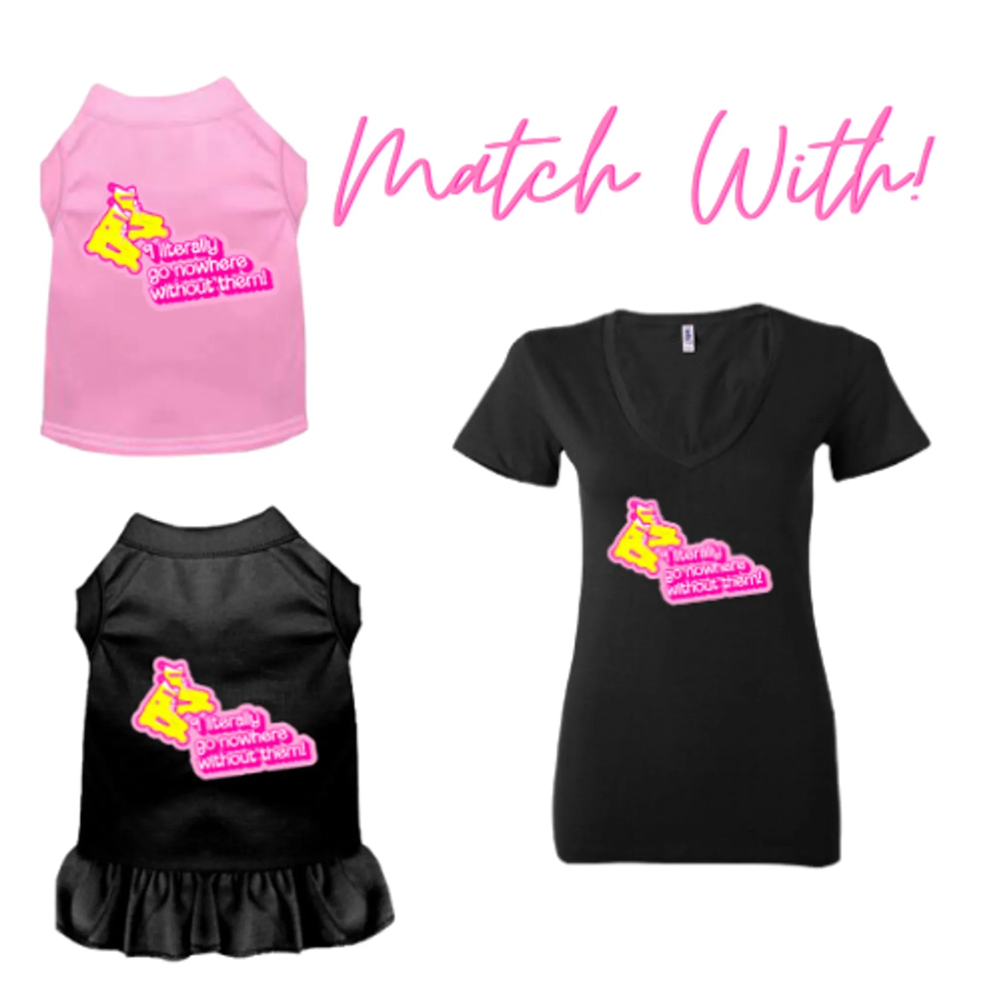 Nowhere Without My Skates- Dog Tee - Your Pet Connection