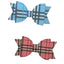 Plaid Vegan Letherette Dog Hair Barrette - Your Pet Connection