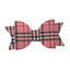 Bark Fifth Avenue Plaid Vegan Leather Bow 5 Inch
