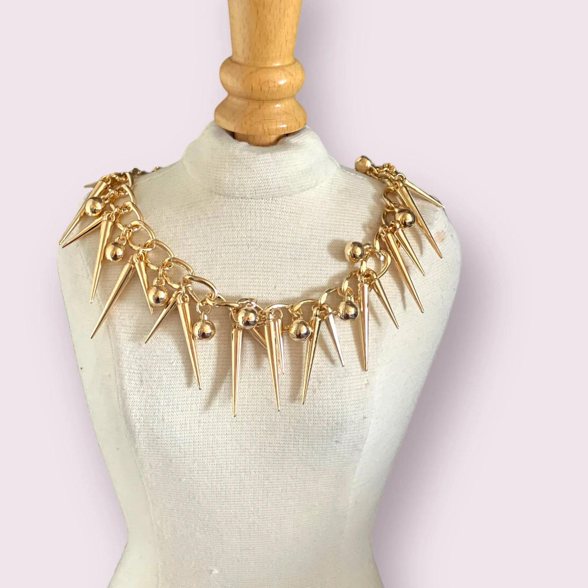 Spikey Stud Chain- Dog Necklace - Your Pet Connection