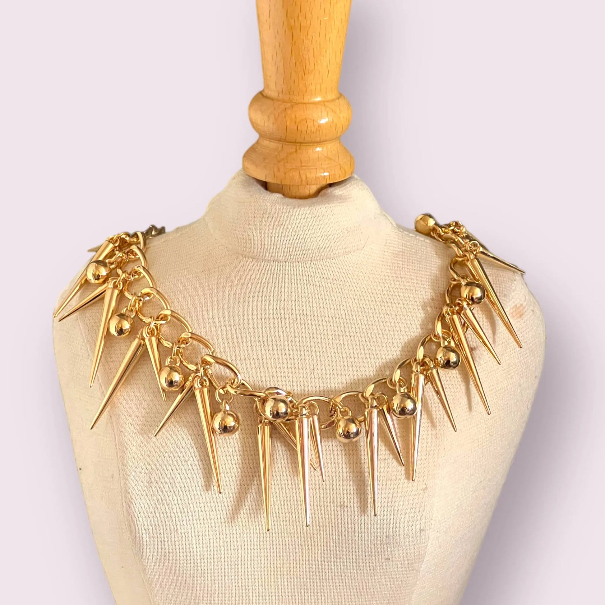 Spikey Stud Chain- Dog Necklace - Your Pet Connection