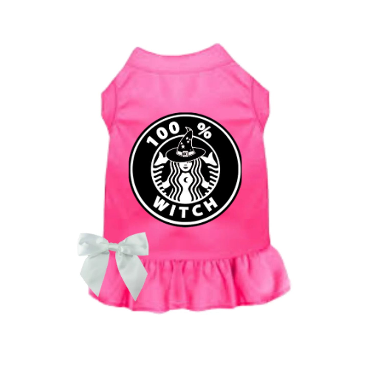 Bark Fifth Avenue Witch Pink Dog Dress