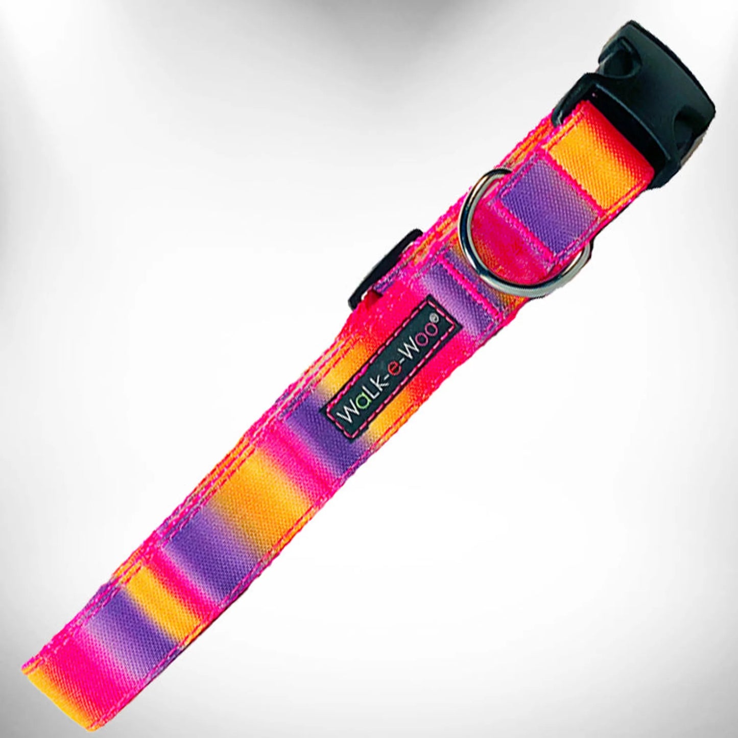 Walk-e-Woo Vibrant Tie Dye Dog Collar