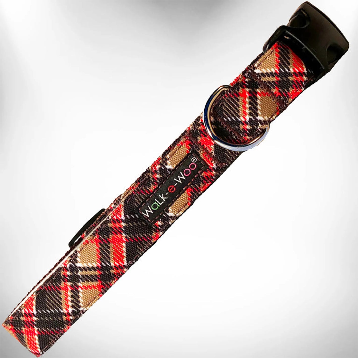 Walk-e-Woo Stylish Plaid Dog Collars