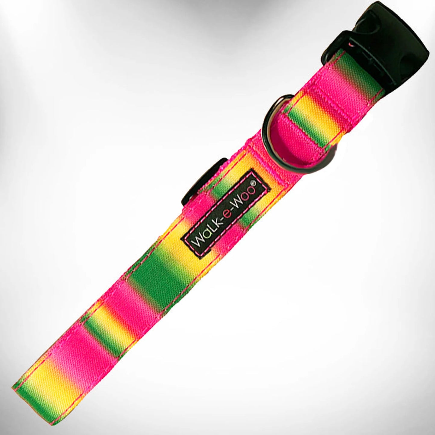 Walk-e-Woo Vibrant Tie Dye Dog Collar