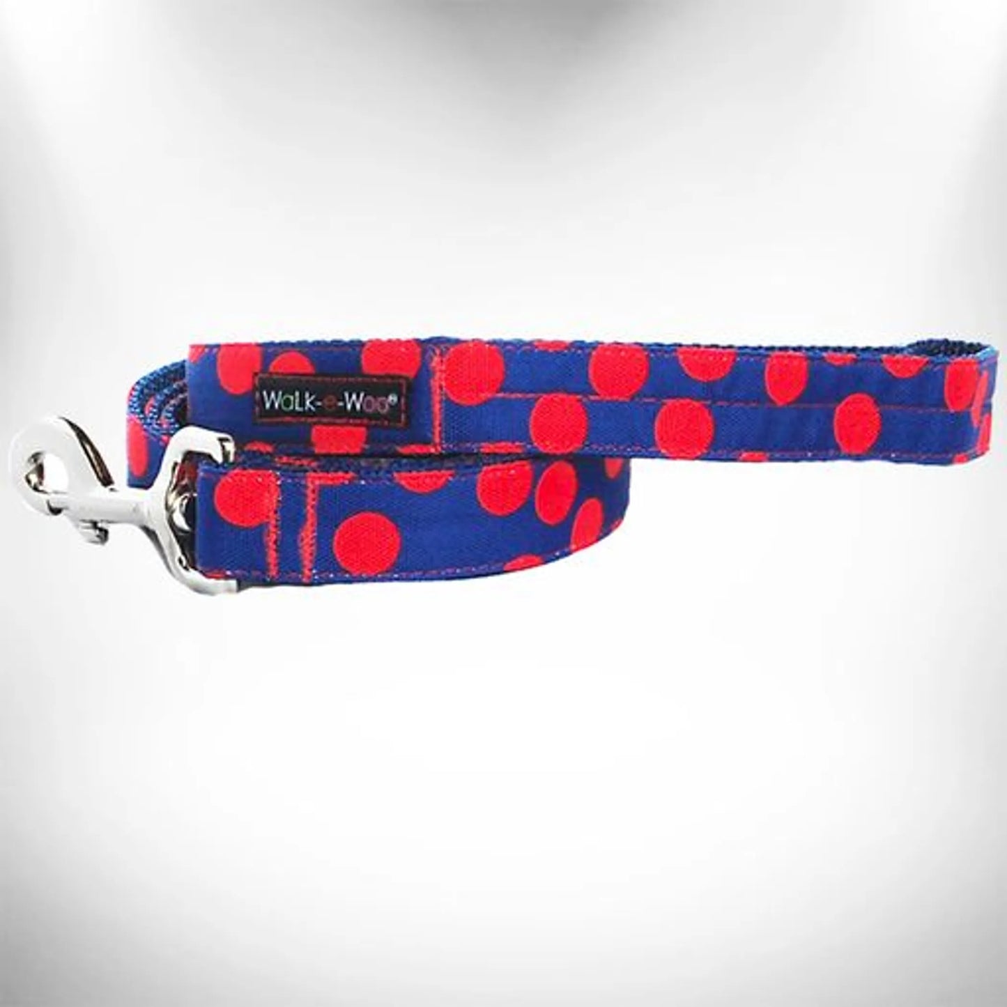 Walk-e-Woo Vibrant Red Polka Dot Dog Collars